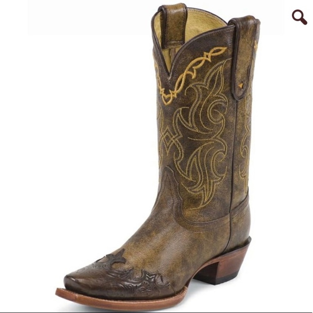 Tony Lama Vaquero Bark Santa Fe Cowboy Boots